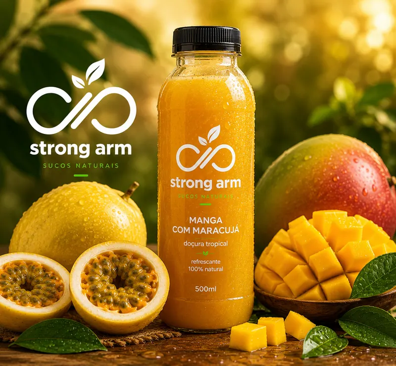 Suco natural de Manga com Maracujá — DP Strong Arm